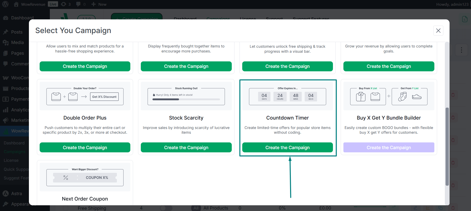 Creating a Countdown Timer Campaign