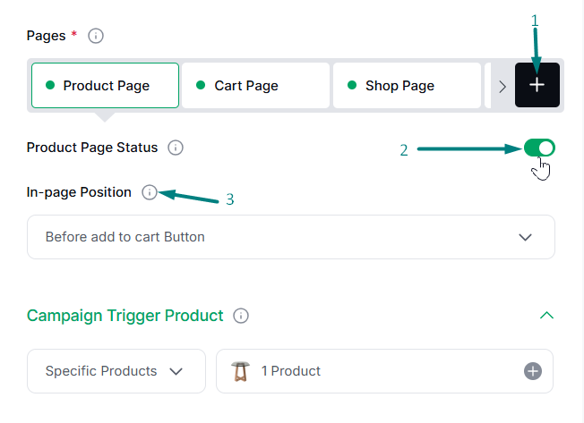Initial Page Setup for the Countdown Timer Campaign