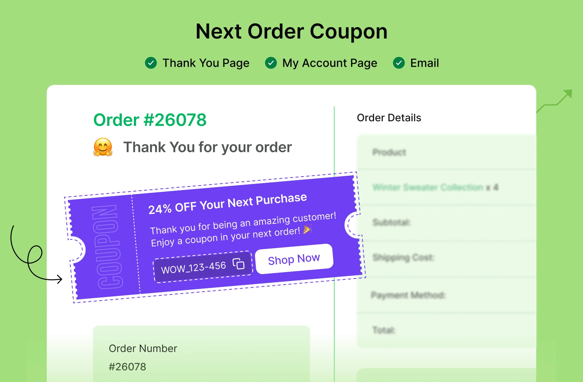 WooCommerce Next Order Coupon