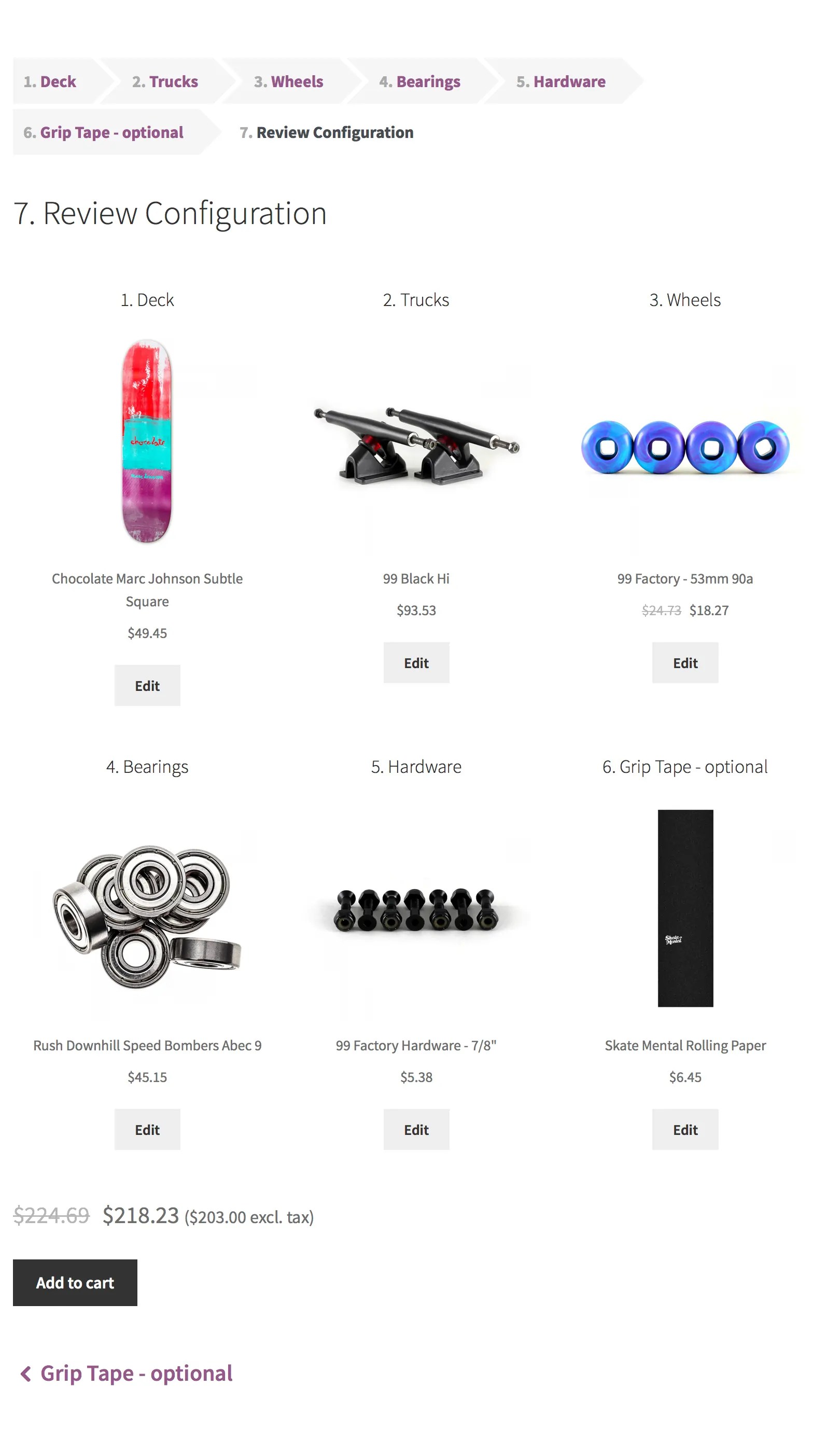 review configuration