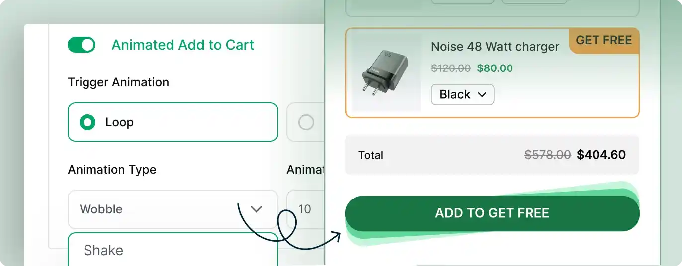 Animated Add to Cart Feature that Helps to Grab Buyers' Attention.