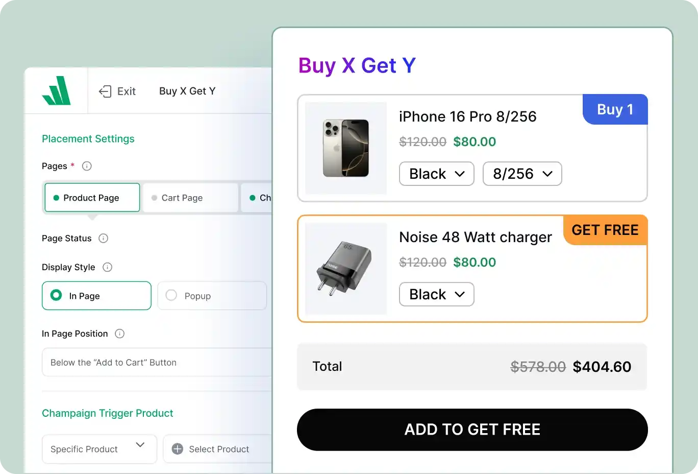 WowRevenue Bundle Configuration Dashboard.