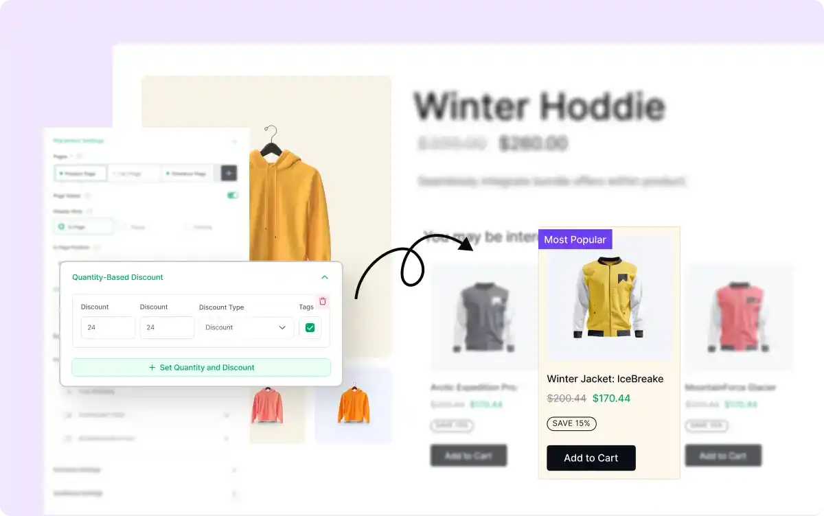 Highlighting a discount tier as the most popular.
