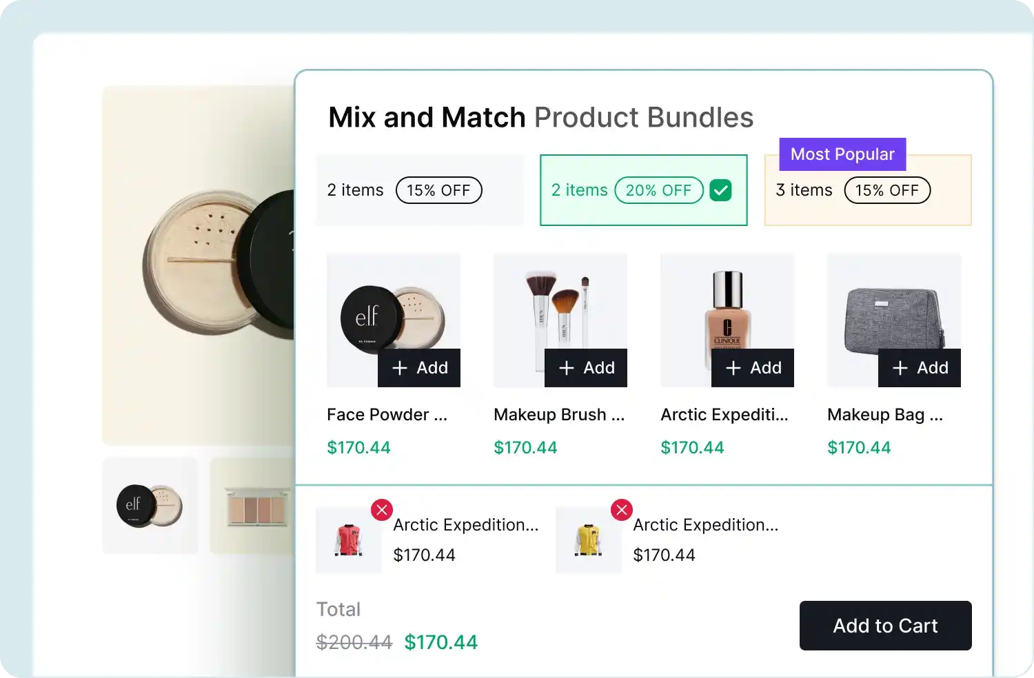 Mix and Match Product Bundles