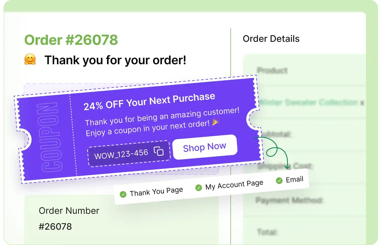 Next Order Coupon