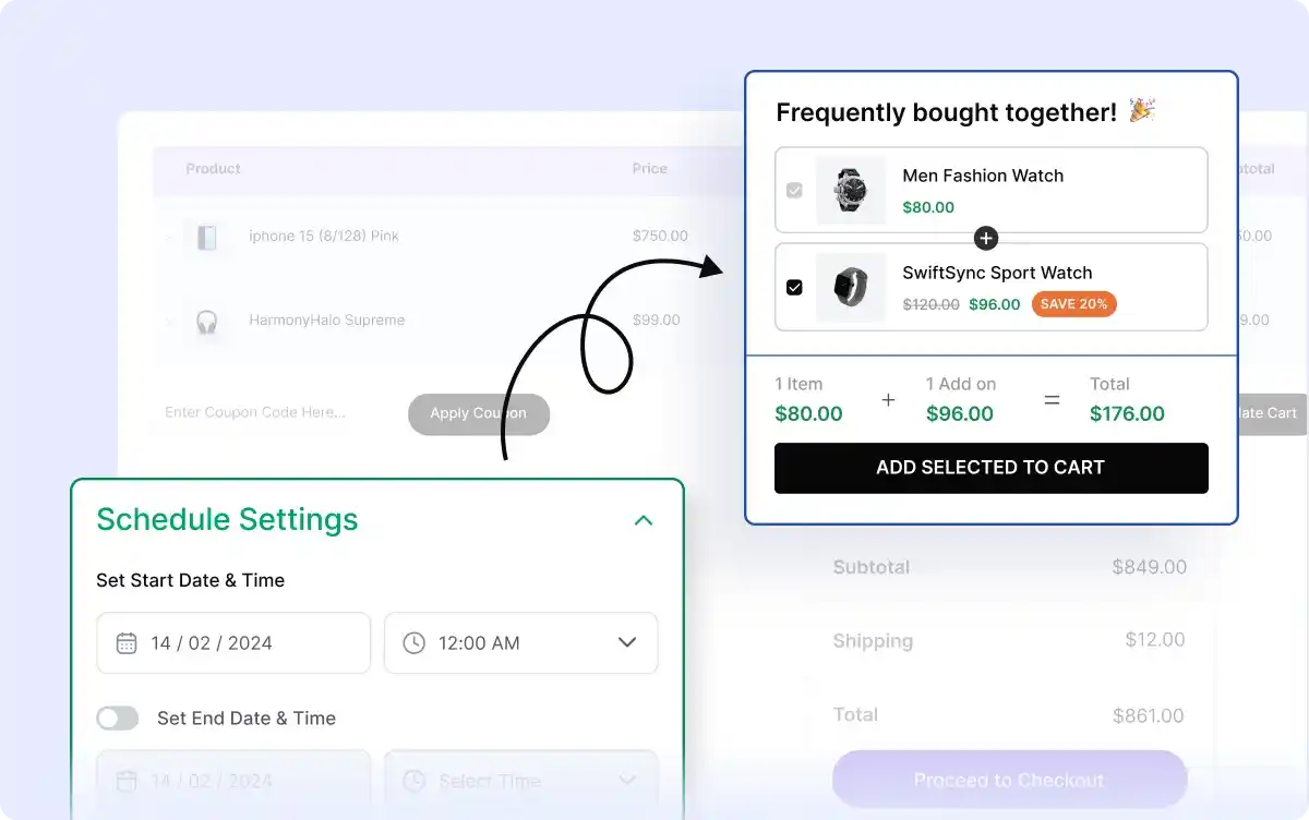 Scheduling Frequently Bought Together