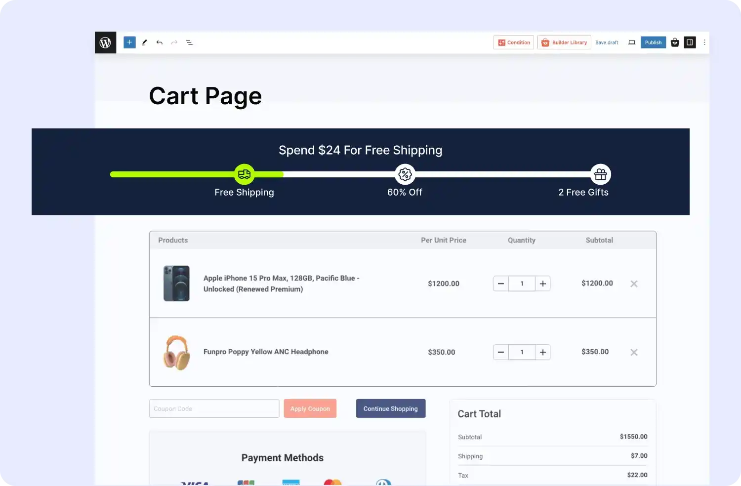 Cart Page