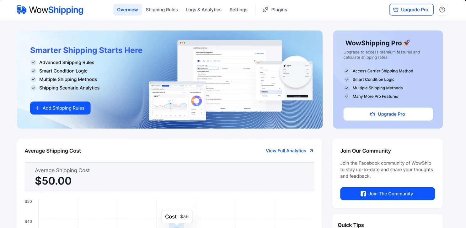 wowshipping plugin banner