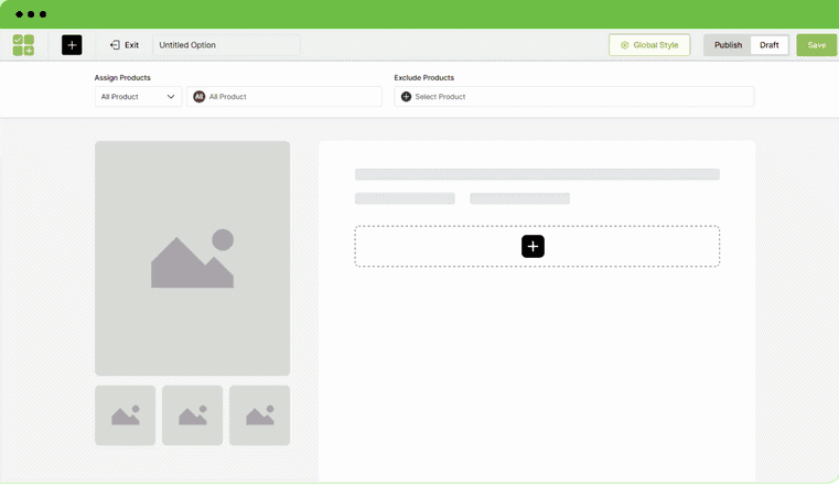 wowaddons drag and drop builder interface