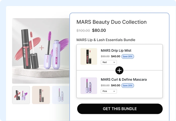 Banner showing the creation of product bundles for WooCommerce