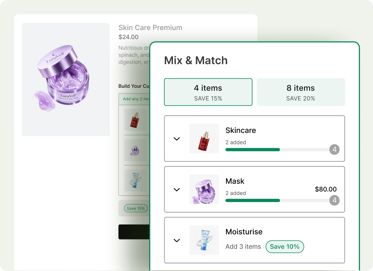 Banner image showing WooCommerce mix and match plugin WowRevenue