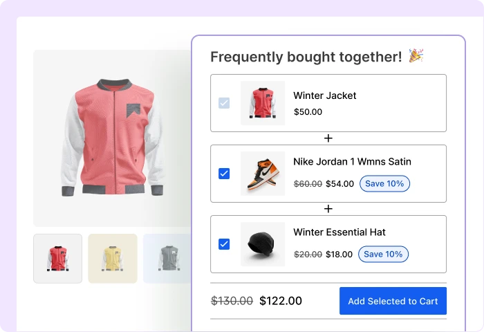 Banner image showing frequently bought together products