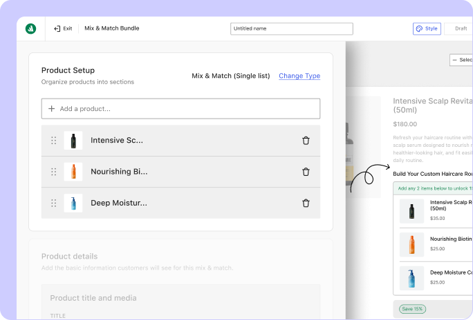 Image showing choosing mix and match products
