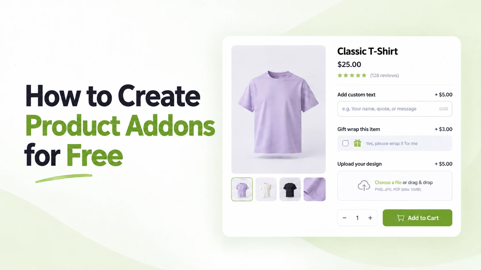 Banner image for the blog creating product addons free