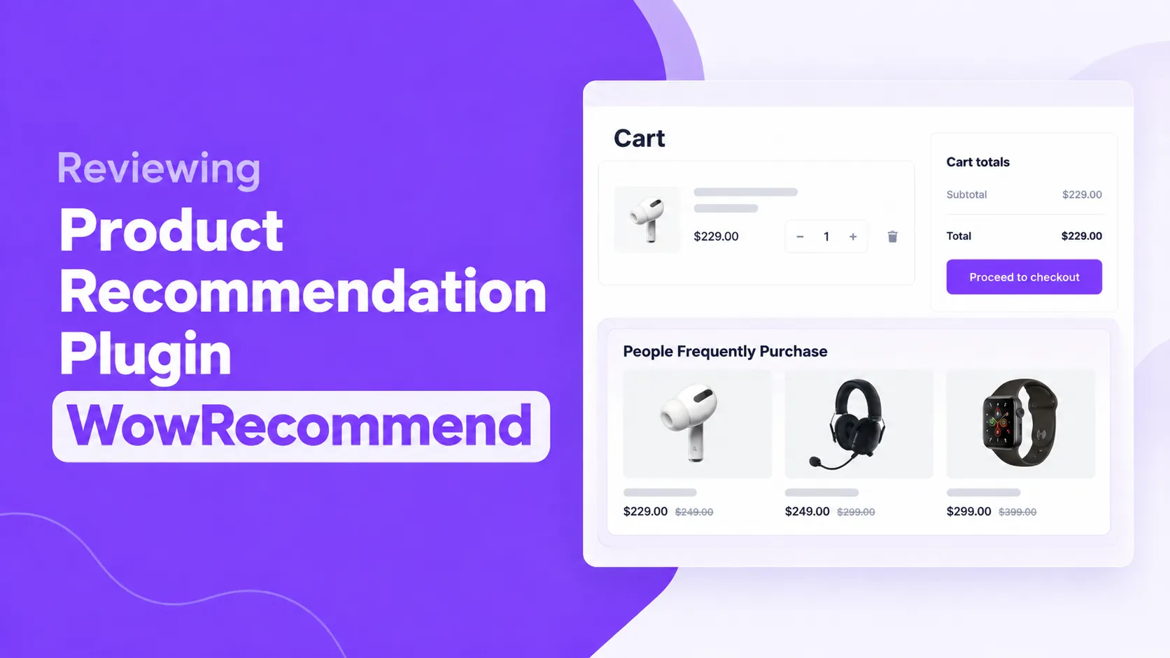 Blog banner image for WowRecommend plugin review