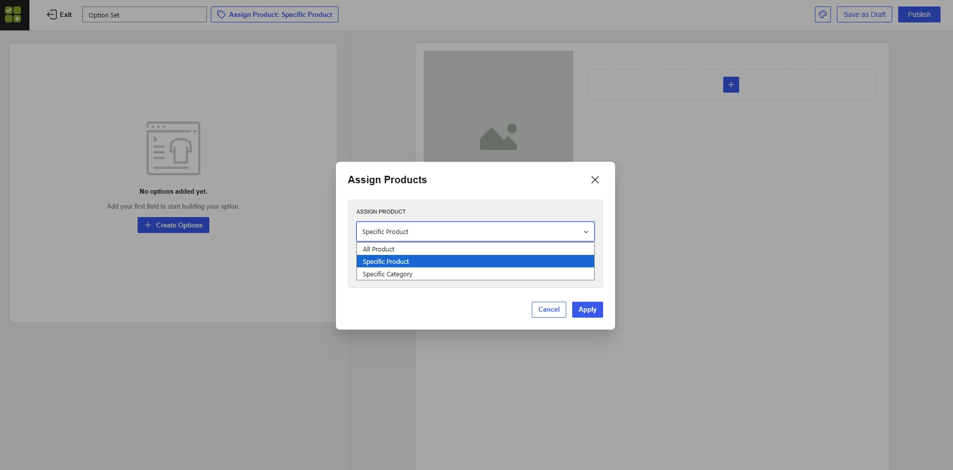 Image showing choosing the products for addons